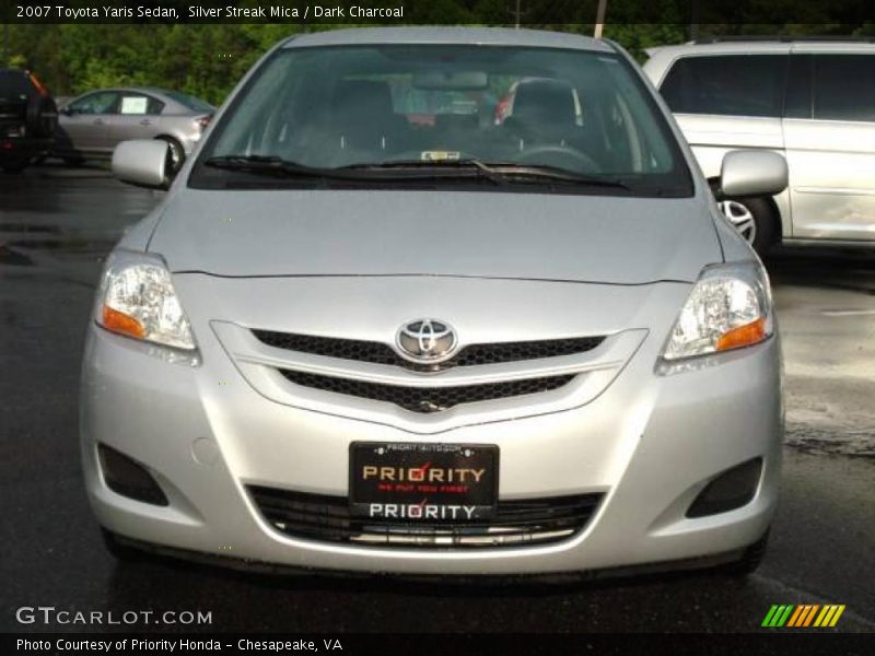 Silver Streak Mica / Dark Charcoal 2007 Toyota Yaris Sedan