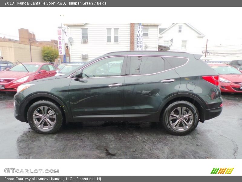 Juniper Green / Beige 2013 Hyundai Santa Fe Sport AWD