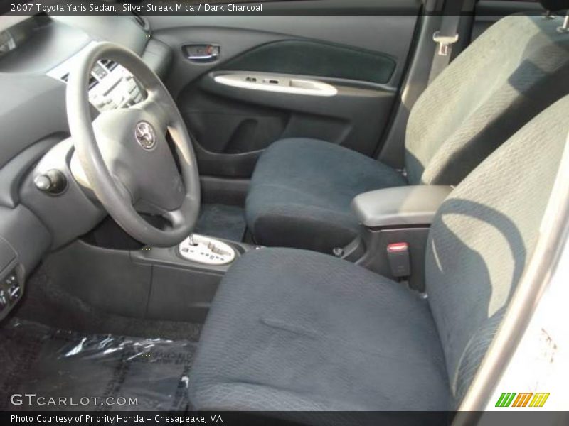 Silver Streak Mica / Dark Charcoal 2007 Toyota Yaris Sedan