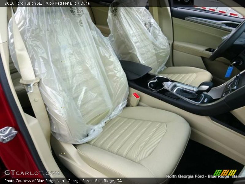 Ruby Red Metallic / Dune 2016 Ford Fusion SE