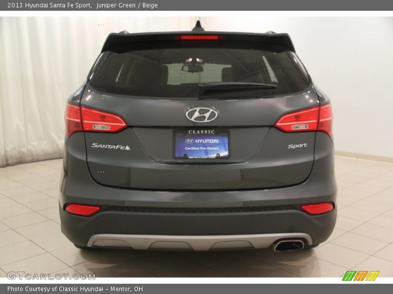 Juniper Green / Beige 2013 Hyundai Santa Fe Sport