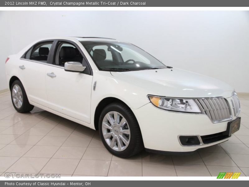 Crystal Champagne Metallic Tri-Coat / Dark Charcoal 2012 Lincoln MKZ FWD