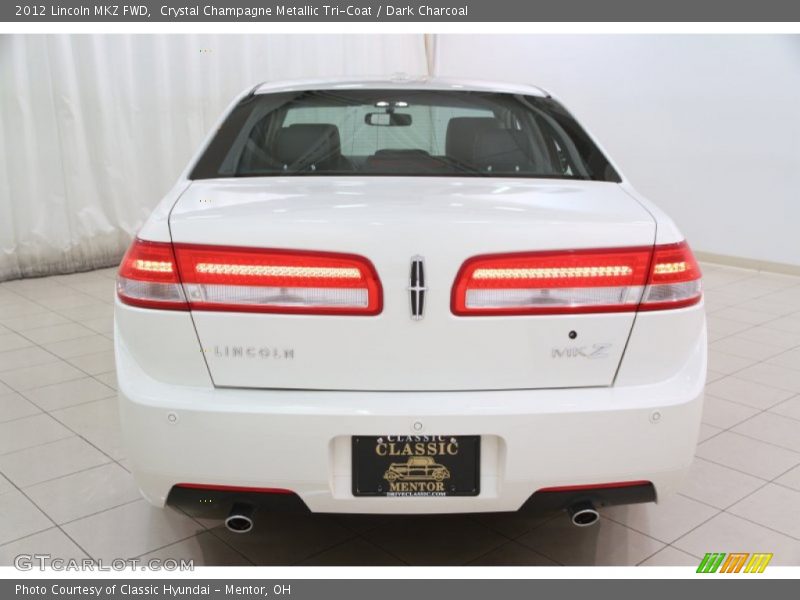 Crystal Champagne Metallic Tri-Coat / Dark Charcoal 2012 Lincoln MKZ FWD
