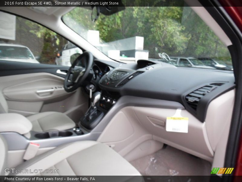 Sunset Metallic / Medium Light Stone 2016 Ford Escape SE 4WD