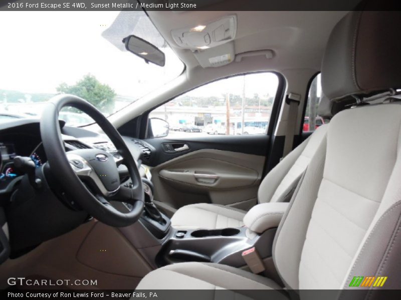 Sunset Metallic / Medium Light Stone 2016 Ford Escape SE 4WD