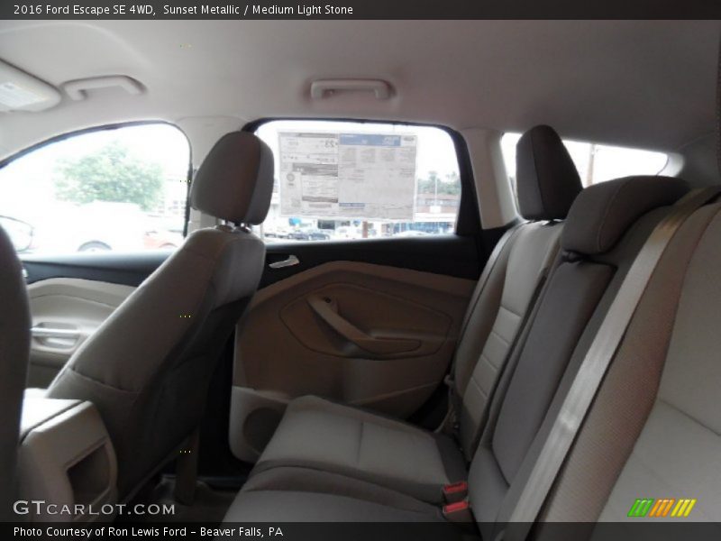 Sunset Metallic / Medium Light Stone 2016 Ford Escape SE 4WD