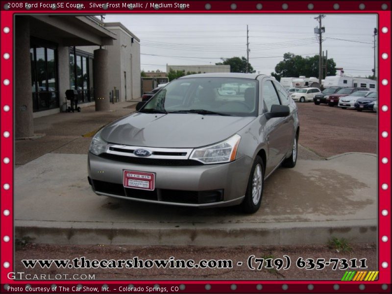 Silver Frost Metallic / Medium Stone 2008 Ford Focus SE Coupe