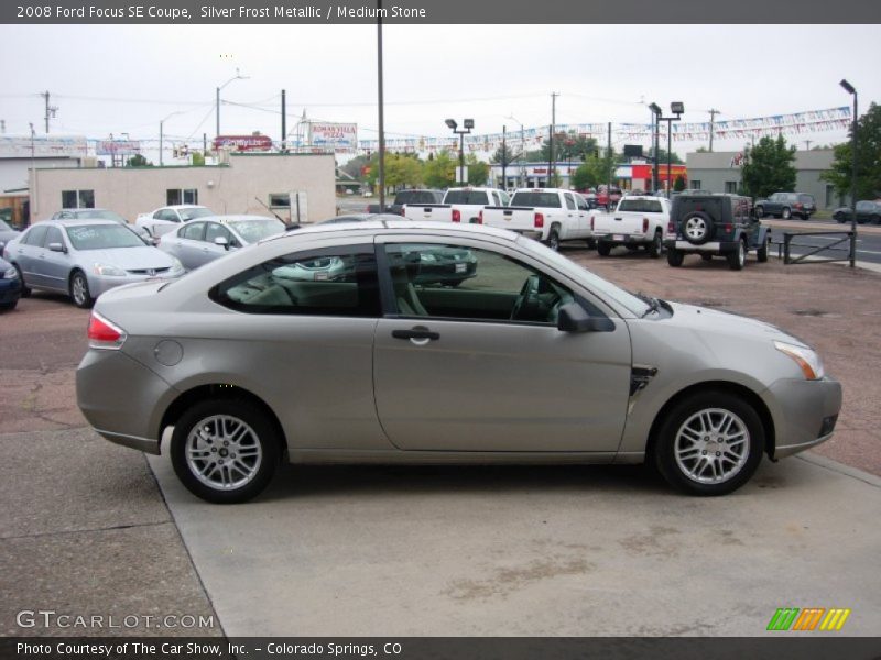 Silver Frost Metallic / Medium Stone 2008 Ford Focus SE Coupe