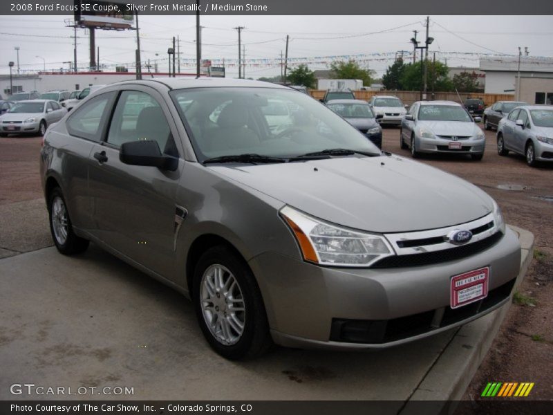 Silver Frost Metallic / Medium Stone 2008 Ford Focus SE Coupe