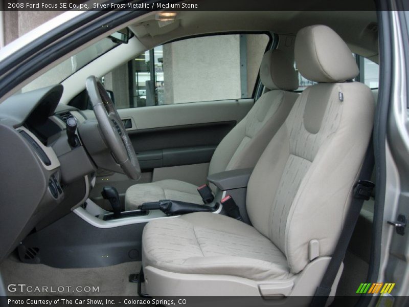 Silver Frost Metallic / Medium Stone 2008 Ford Focus SE Coupe