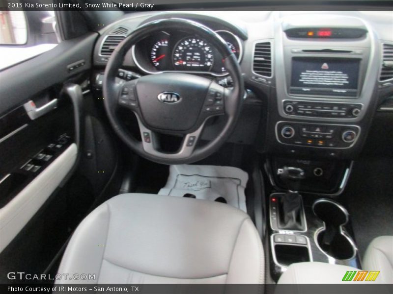  2015 Sorento Limited Gray Interior