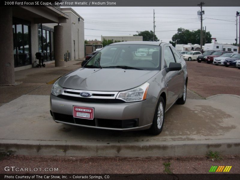 Silver Frost Metallic / Medium Stone 2008 Ford Focus SE Coupe