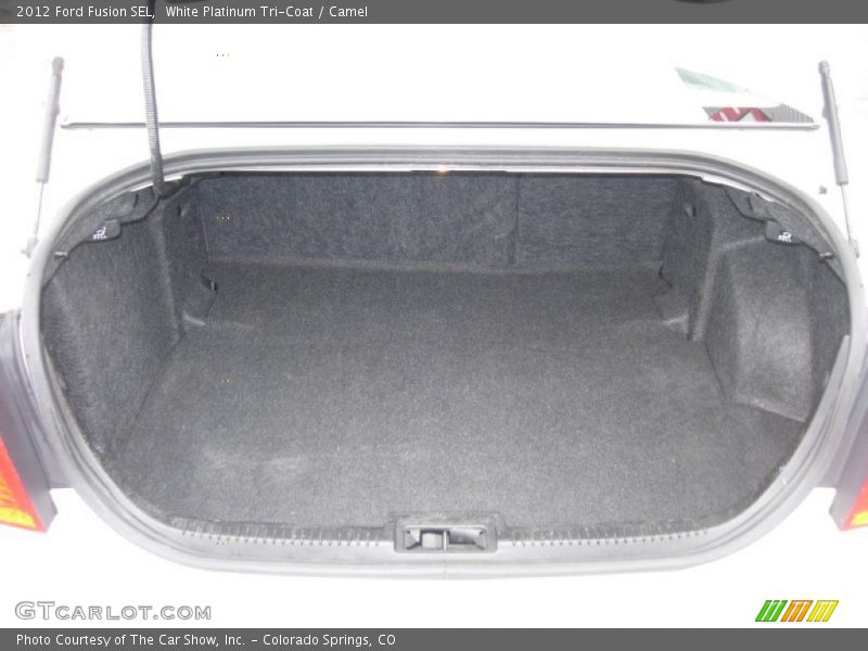 White Platinum Tri-Coat / Camel 2012 Ford Fusion SEL