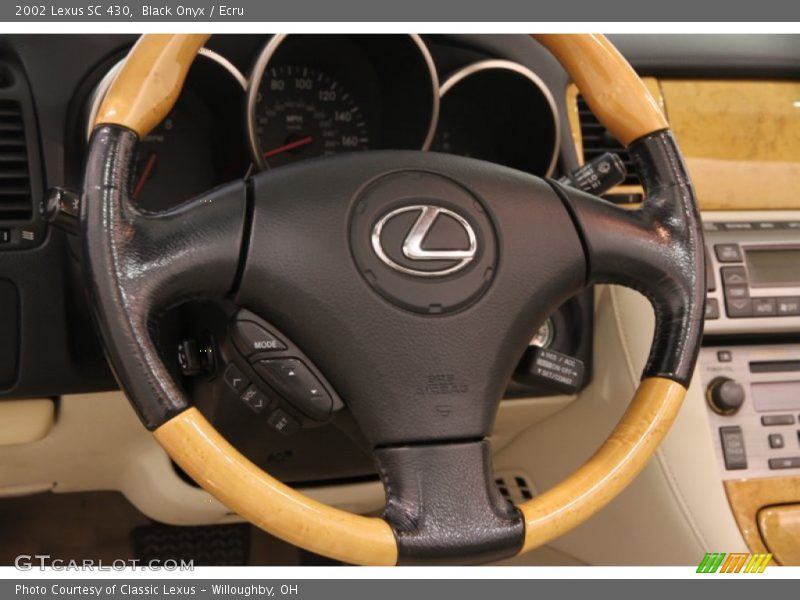 Black Onyx / Ecru 2002 Lexus SC 430