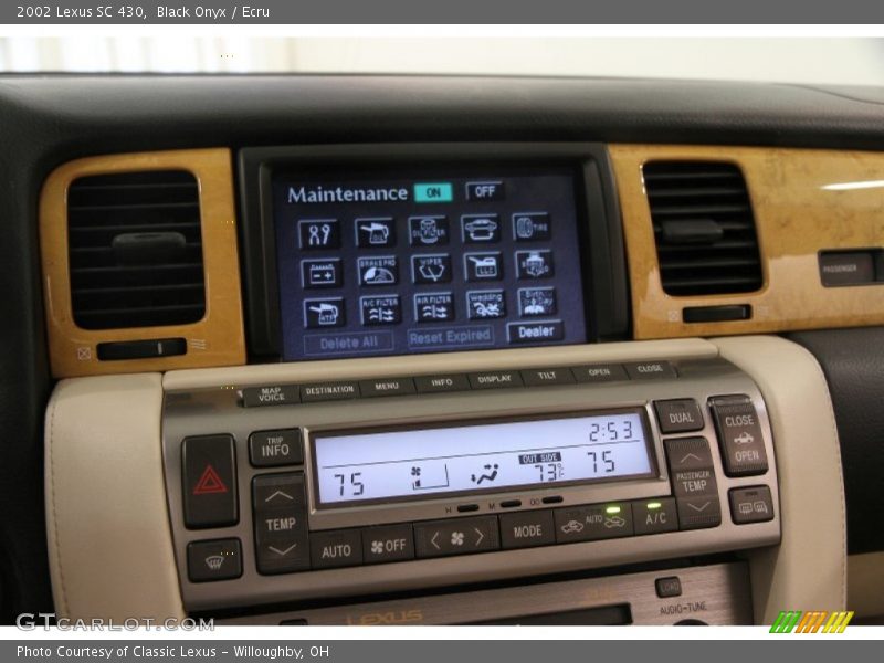 Controls of 2002 SC 430