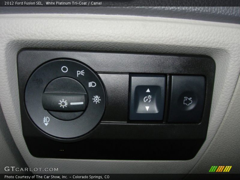 White Platinum Tri-Coat / Camel 2012 Ford Fusion SEL