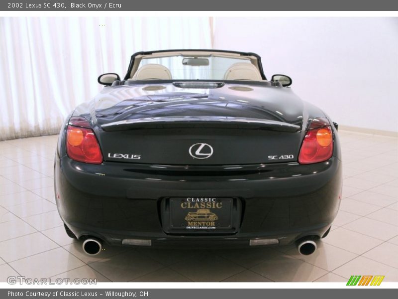 Black Onyx / Ecru 2002 Lexus SC 430