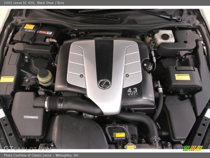  2002 SC 430 Engine - 4.3 Liter DOHC 32-Valve VVT-i V8