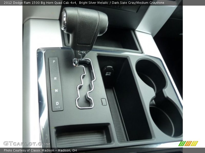 Bright Silver Metallic / Dark Slate Gray/Medium Graystone 2012 Dodge Ram 1500 Big Horn Quad Cab 4x4