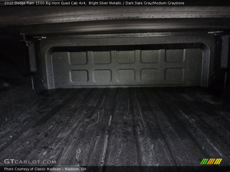 Bright Silver Metallic / Dark Slate Gray/Medium Graystone 2012 Dodge Ram 1500 Big Horn Quad Cab 4x4