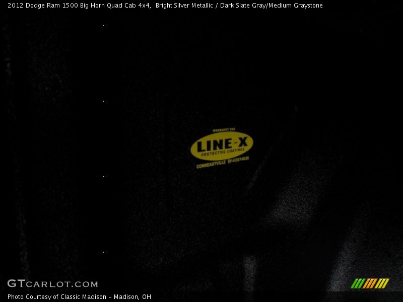 Bright Silver Metallic / Dark Slate Gray/Medium Graystone 2012 Dodge Ram 1500 Big Horn Quad Cab 4x4