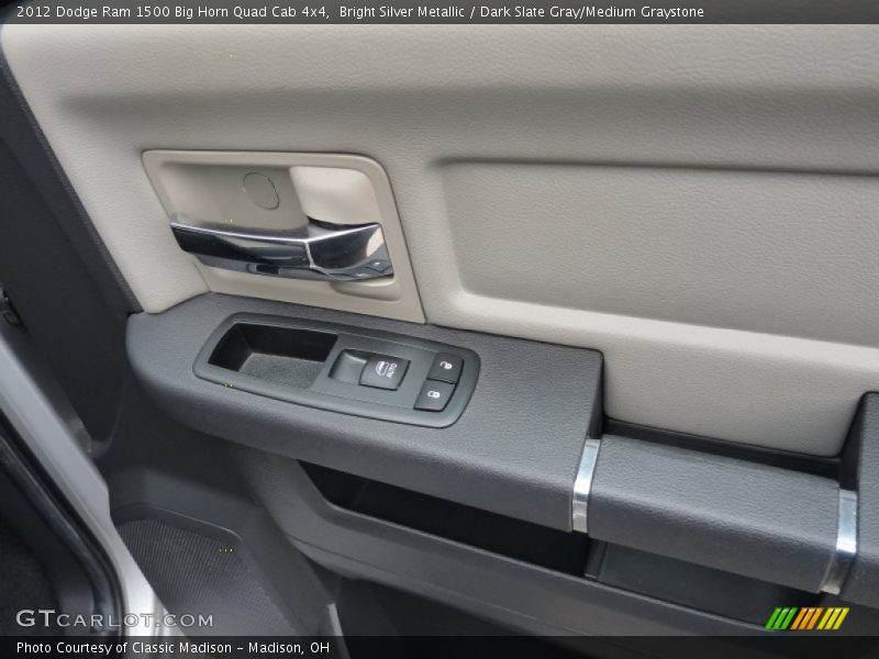 Bright Silver Metallic / Dark Slate Gray/Medium Graystone 2012 Dodge Ram 1500 Big Horn Quad Cab 4x4