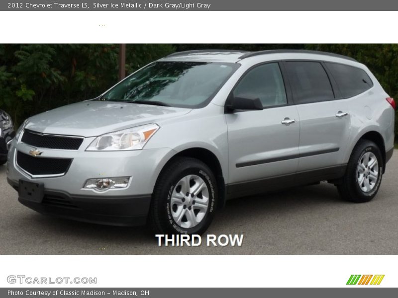 Silver Ice Metallic / Dark Gray/Light Gray 2012 Chevrolet Traverse LS