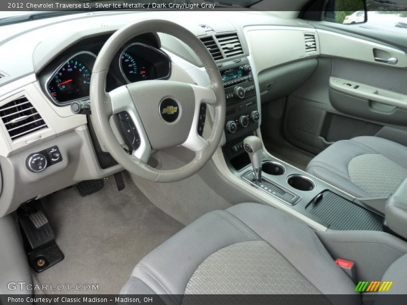 Silver Ice Metallic / Dark Gray/Light Gray 2012 Chevrolet Traverse LS