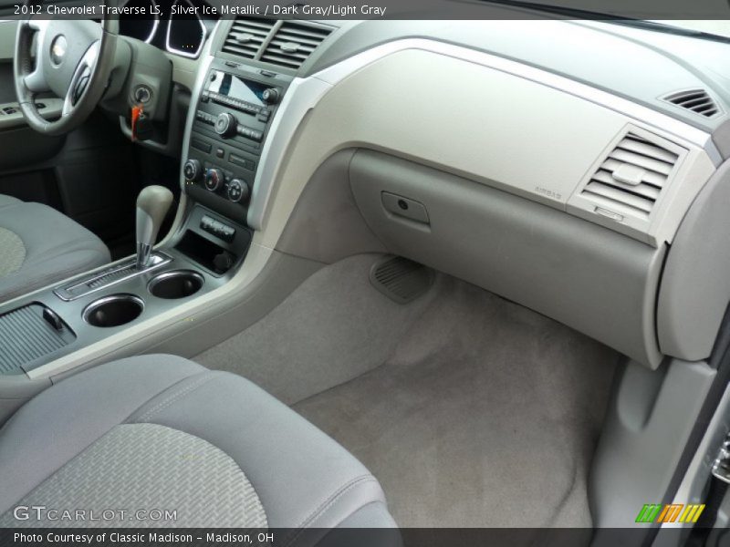 Silver Ice Metallic / Dark Gray/Light Gray 2012 Chevrolet Traverse LS