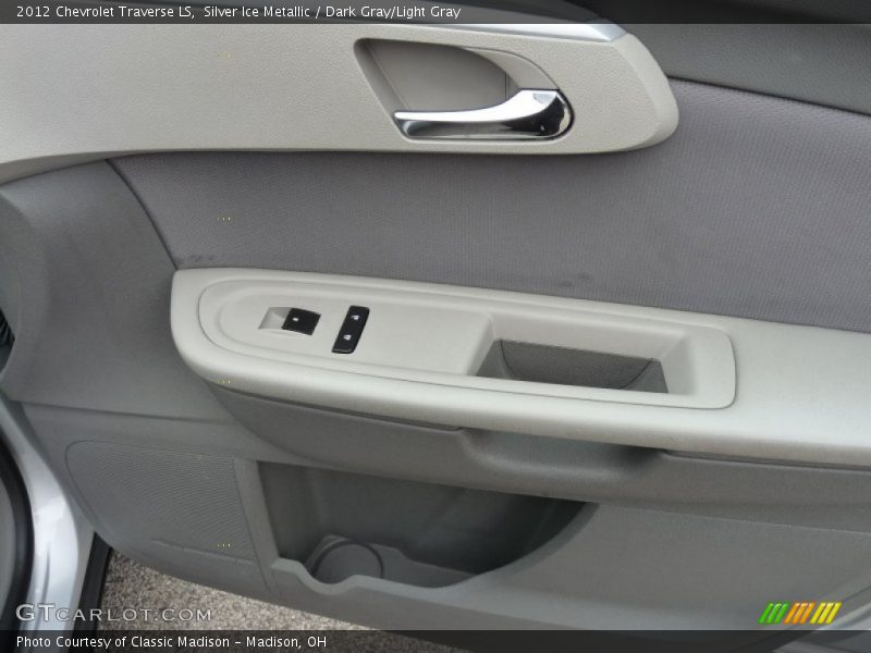 Silver Ice Metallic / Dark Gray/Light Gray 2012 Chevrolet Traverse LS