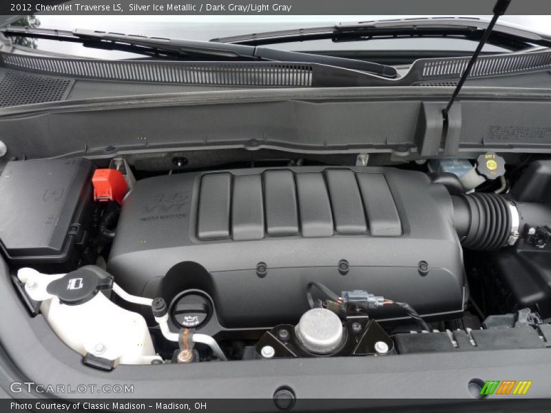 Silver Ice Metallic / Dark Gray/Light Gray 2012 Chevrolet Traverse LS