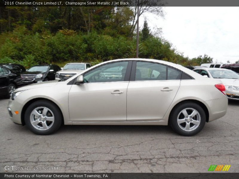 Champagne Silver Metallic / Jet Black 2016 Chevrolet Cruze Limited LT