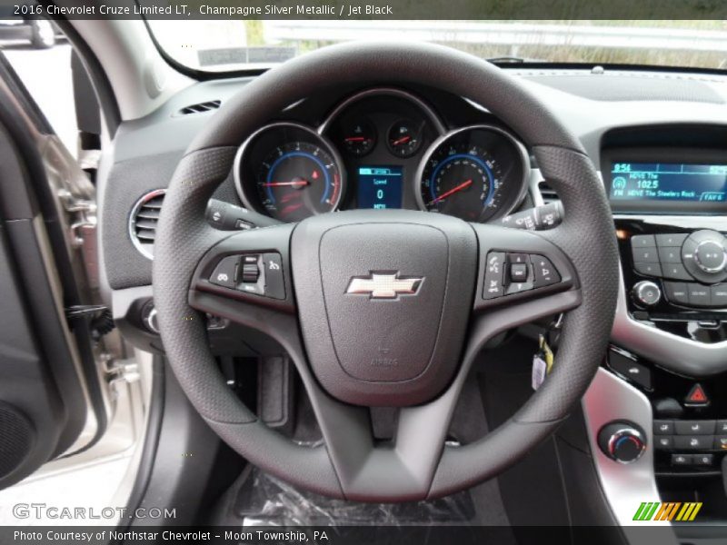 Champagne Silver Metallic / Jet Black 2016 Chevrolet Cruze Limited LT