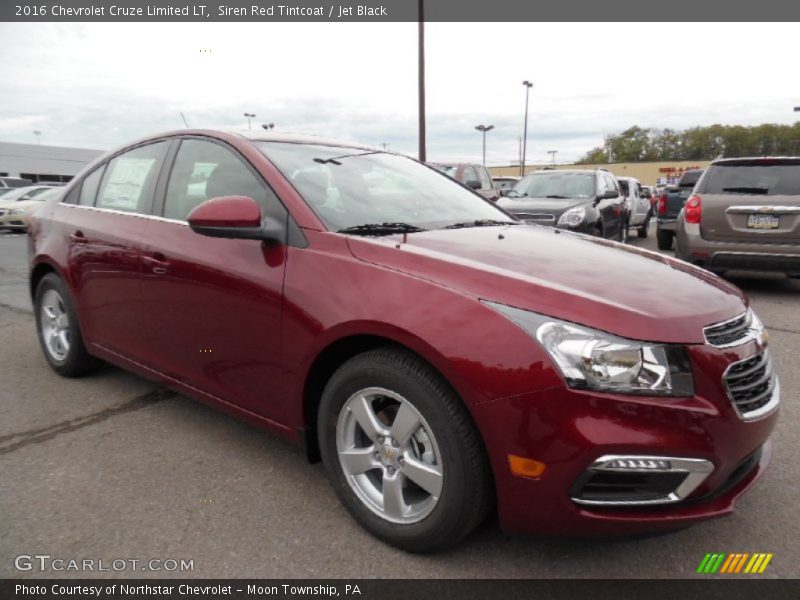 Siren Red Tintcoat / Jet Black 2016 Chevrolet Cruze Limited LT