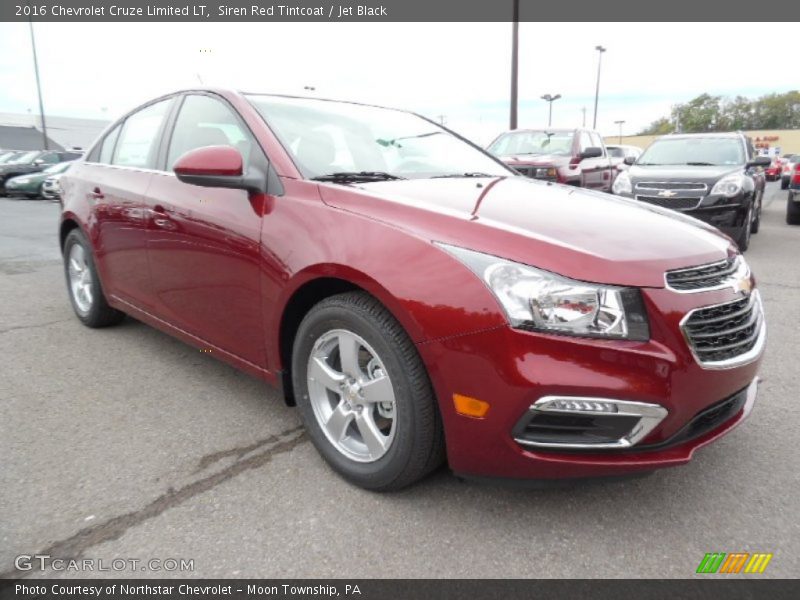 Siren Red Tintcoat / Jet Black 2016 Chevrolet Cruze Limited LT
