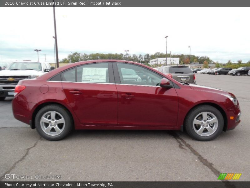 Siren Red Tintcoat / Jet Black 2016 Chevrolet Cruze Limited LT