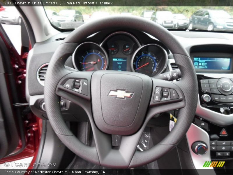 Siren Red Tintcoat / Jet Black 2016 Chevrolet Cruze Limited LT