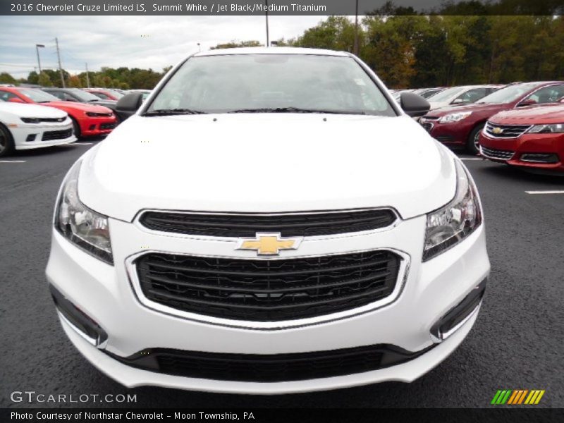Summit White / Jet Black/Medium Titanium 2016 Chevrolet Cruze Limited LS
