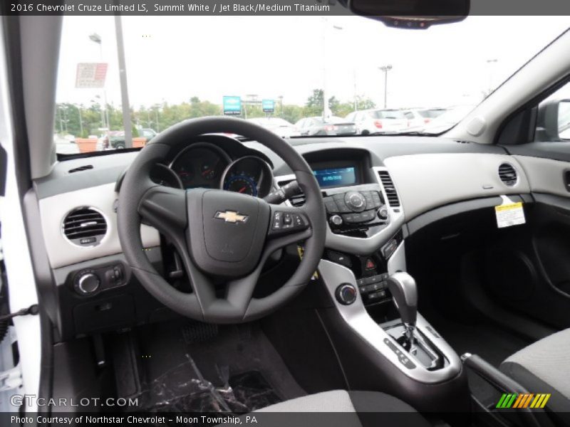 Summit White / Jet Black/Medium Titanium 2016 Chevrolet Cruze Limited LS