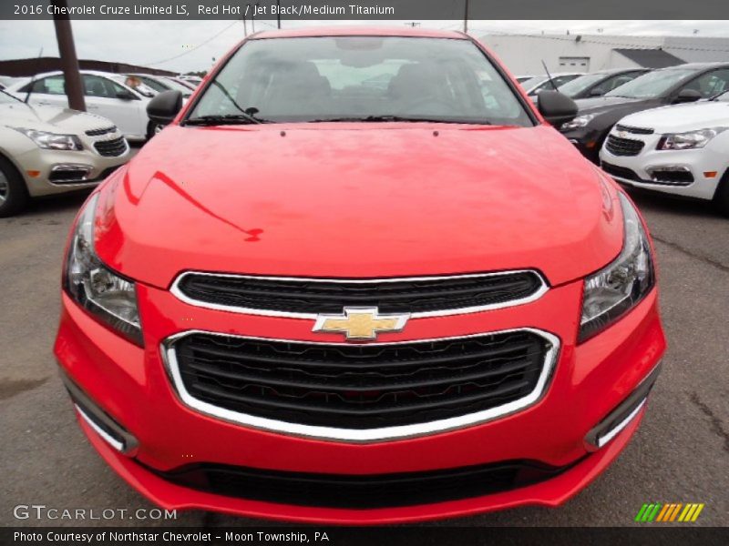 Red Hot / Jet Black/Medium Titanium 2016 Chevrolet Cruze Limited LS