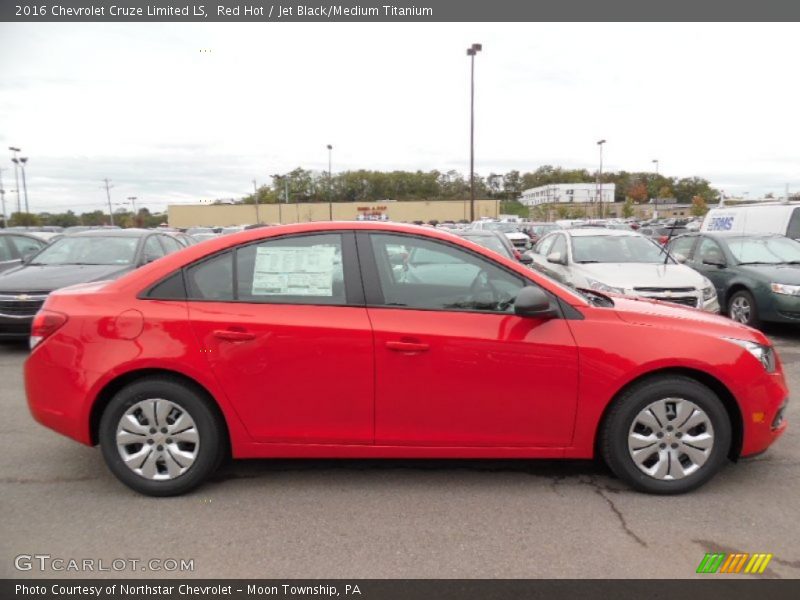 Red Hot / Jet Black/Medium Titanium 2016 Chevrolet Cruze Limited LS