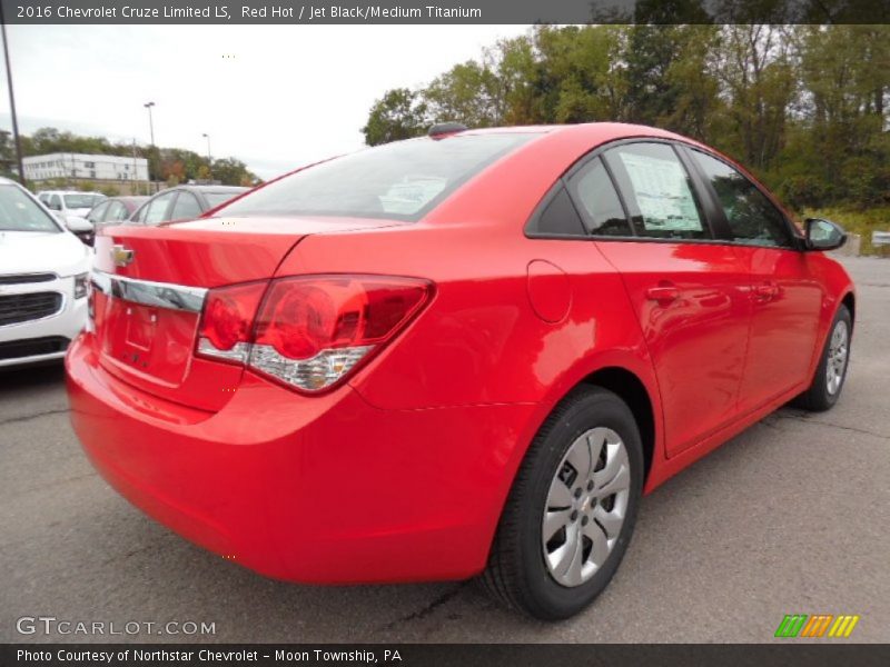 Red Hot / Jet Black/Medium Titanium 2016 Chevrolet Cruze Limited LS