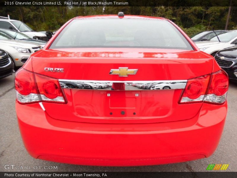 Red Hot / Jet Black/Medium Titanium 2016 Chevrolet Cruze Limited LS