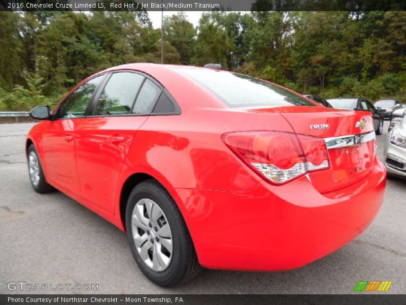 Red Hot / Jet Black/Medium Titanium 2016 Chevrolet Cruze Limited LS
