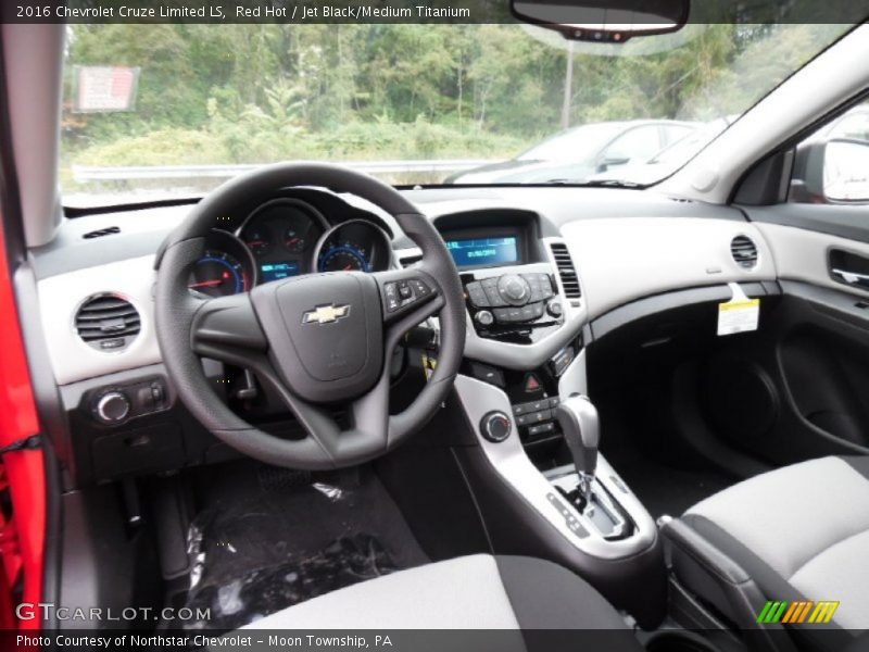 Red Hot / Jet Black/Medium Titanium 2016 Chevrolet Cruze Limited LS