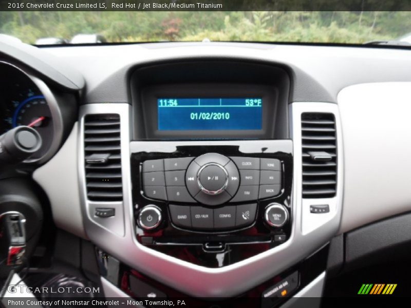 Red Hot / Jet Black/Medium Titanium 2016 Chevrolet Cruze Limited LS