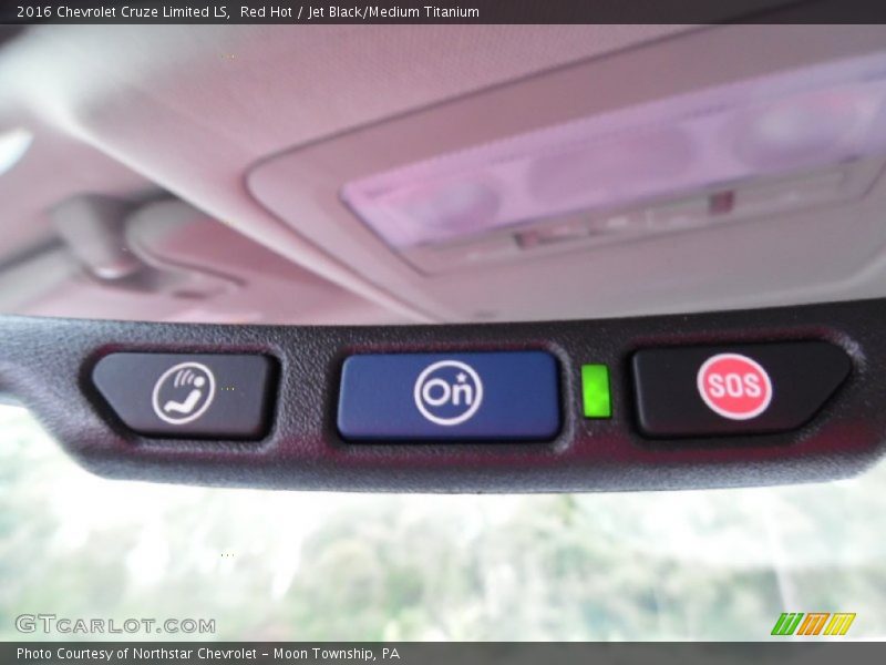 Red Hot / Jet Black/Medium Titanium 2016 Chevrolet Cruze Limited LS