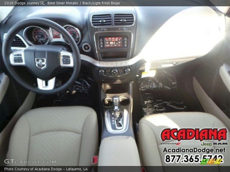 Billet Silver Metallic / Black/Light Frost Beige 2016 Dodge Journey SE