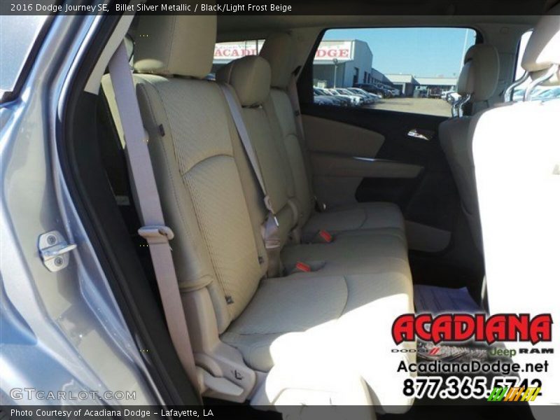 Billet Silver Metallic / Black/Light Frost Beige 2016 Dodge Journey SE