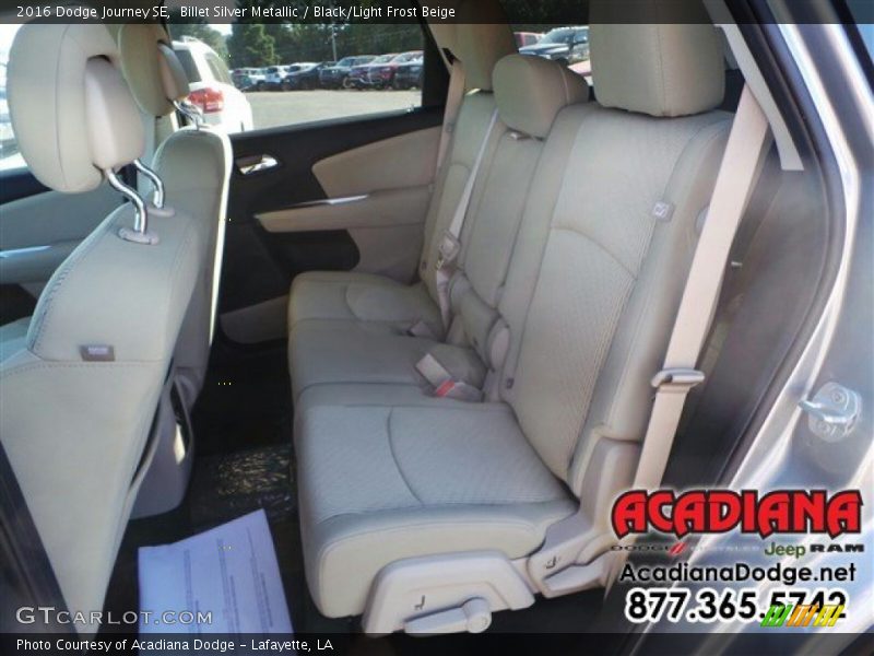Billet Silver Metallic / Black/Light Frost Beige 2016 Dodge Journey SE